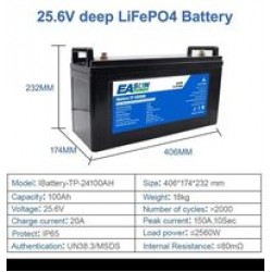 25.6V LifePO4 Акумулатор